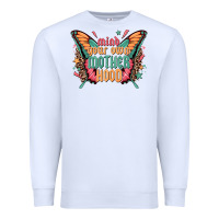 White mind your own motherhood Premium Sweatshirt - Zillion Design Studio