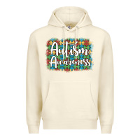 Sandshell autism awareness puzzle background Premium Hoodie - Artiststas