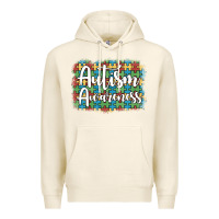 Tofu autism awareness puzzle background Premium Hoodie - Artiststas