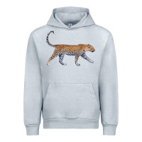 Heather Grey leopard Urban Hoodie - LillyAllenDesigns