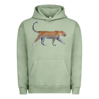 Pigment Oil Green leopard Urban Hoodie - LillyAllenDesigns