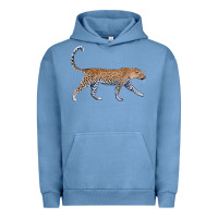 Pigment Pebble Blue leopard Urban Hoodie - LillyAllenDesigns