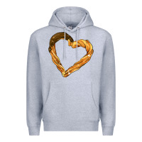 Heather Grey churros Premium Hoodie - AdoDesignShop
