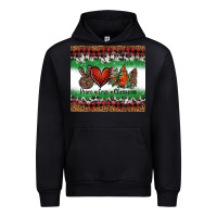 Black Peace Love Christmas Trees Urban Hoodie - Jasminsmagicworld