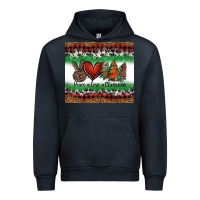 Navy Peace Love Christmas Trees Urban Hoodie - Jasminsmagicworld