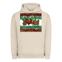 Pigment French Oak Peace Love Christmas Trees Urban Hoodie - Jasminsmagicworld