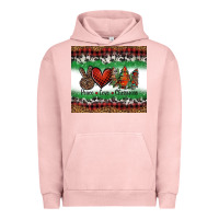 Pigment Salmon Peace Love Christmas Trees Urban Hoodie - Jasminsmagicworld