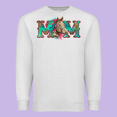 Mom Horse Premium Sweatshirt Designed By Zillion Design Studio