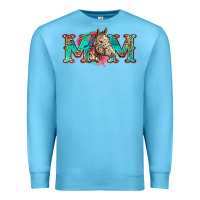 Ocean Blue mom horse Premium Sweatshirt - Zillion Design Studio