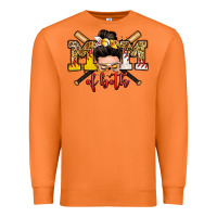 Carrot mom of both baseball and softball messy bun Premium Sweatshirt - Zillion Design Studio