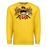 Lemon mom of both baseball and softball messy bun Premium Sweatshirt - Zillion Design Studio