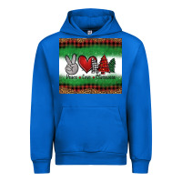Cobalt Peace Love Christmas Trees Urban Hoodie - Jasminsmagicworld
