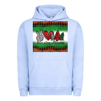 Pigment Grape Ice Peace Love Christmas Trees Urban Hoodie - Jasminsmagicworld
