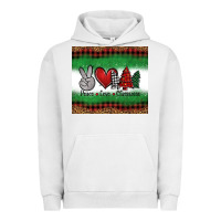 Pigment Lunar Rock Peace Love Christmas Trees Urban Hoodie - Jasminsmagicworld