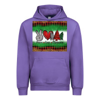 Tulip Peace Love Christmas Trees Urban Hoodie - Jasminsmagicworld