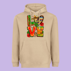 Love Mexico Heavyweight Hoodie Designed By Zillion Design Studio