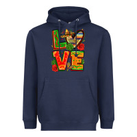 Navy love mexico Heavyweight Hoodie - Zillion Design Studio