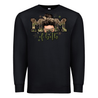 Black mom of both boys messy bun Premium Sweatshirt - Zillion Design Studio