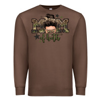 Chestnut mom of both boys messy bun Premium Sweatshirt - Zillion Design Studio
