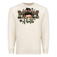 Sandshell mom of both boys messy bun Premium Sweatshirt - Zillion Design Studio