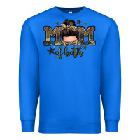 True Royal mom of both boys messy bun Premium Sweatshirt - Zillion Design Studio
