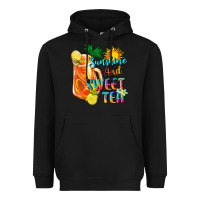 Black sunshine and sweet tea Heavyweight Hoodie - texasbilliewilder