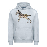 Heather Grey Baby Zebra Urban Hoodie - LillyAllenDesigns