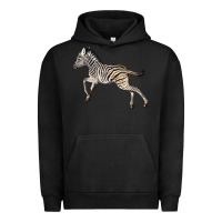 Pigment Black Baby Zebra Urban Hoodie - LillyAllenDesigns