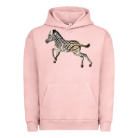 Pigment Salmon Baby Zebra Urban Hoodie - LillyAllenDesigns