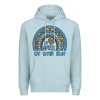 Blue Mist in april we wear blue autism awareness leopard rainbow Premium Hoodie - Artiststas