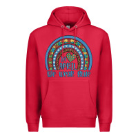 Cardinal in april we wear blue autism awareness leopard rainbow Premium Hoodie - Artiststas
