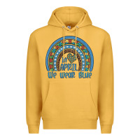 Mustard in april we wear blue autism awareness leopard rainbow Premium Hoodie - Artiststas