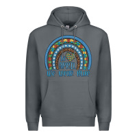 Rock in april we wear blue autism awareness leopard rainbow Premium Hoodie - Artiststas