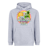 Heather Grey sunshine is on my mind Heavyweight Hoodie - texasbilliewilder