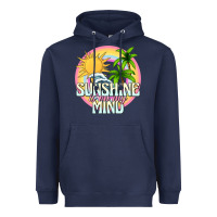 Navy sunshine is on my mind Heavyweight Hoodie - texasbilliewilder