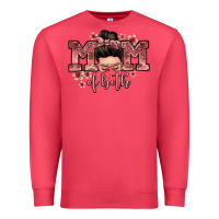Cardinal mom of both messy bun Premium Sweatshirt - Zillion Design Studio