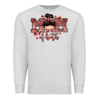 Mom Of Both Messy Bun Premium Sweatshirt | Teevron