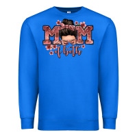 True Royal mom of both messy bun Premium Sweatshirt - Zillion Design Studio