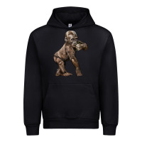 Black Baby Gorilla Urban Hoodie - LillyAllenDesigns