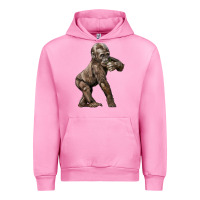 Fuchsia Pink Baby Gorilla Urban Hoodie - LillyAllenDesigns