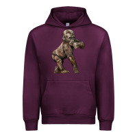 Mauve Wine Baby Gorilla Urban Hoodie - LillyAllenDesigns