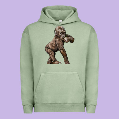 Baby Gorilla Urban Hoodie Designed By Lillyallendesigns