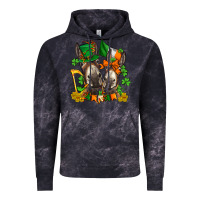 Cloud Black st patricks donkeys with  shamrocks Vintage Hoodie - AdoDesignShop
