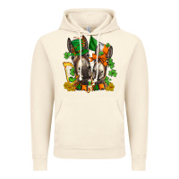 Vintage Artic st patricks donkeys with  shamrocks Vintage Hoodie - AdoDesignShop
