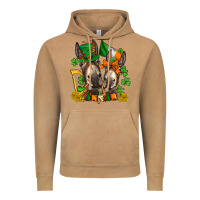 Vintage Camel st patricks donkeys with  shamrocks Vintage Hoodie - AdoDesignShop