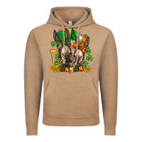 Vintage Coffee st patricks donkeys with  shamrocks Vintage Hoodie - AdoDesignShop