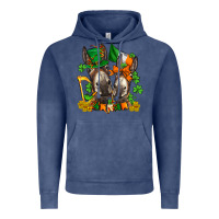 Vintage Denim st patricks donkeys with  shamrocks Vintage Hoodie - AdoDesignShop