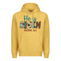 Antique Gold he is risen Premium Hoodie - Artiststas