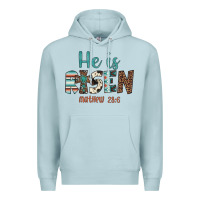 Blue Mist he is risen Premium Hoodie - Artiststas