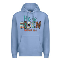 Colony Blue he is risen Premium Hoodie - Artiststas